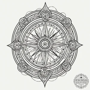 Tattoo design an abstract pattern of overlapp... - эскиз тату (№1755352432_0, 16.08.2025 13:53) — tattoo-photo.ru