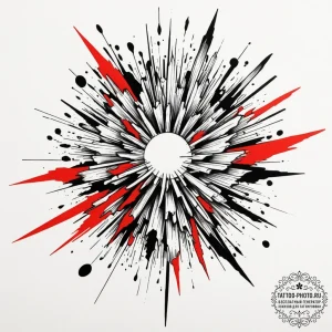 Tattoo sketch an abstract representation of c... - эскиз тату (№1755358867_0, 16.08.2025 15:41) — tattoo-photo.ru
