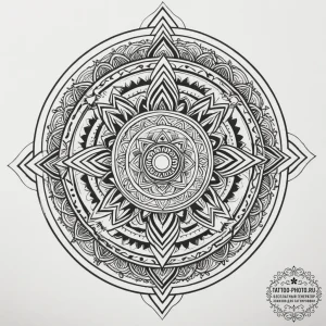 Tattoo design a stylized arcade token with a... - эскиз тату (№1755362249_0, 16.08.2025 16:37) — tattoo-photo.ru