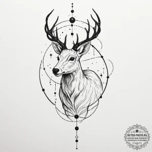 Tattoo sketch a constellation forming a speci... - эскиз тату (№1755372063_0, 16.08.2025 19:21) — tattoo-photo.ru