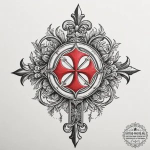 Tattoo sketch a family crest (generic, non-sp... - эскиз тату (№1755374833_0, 16.08.2025 20:07) — tattoo-photo.ru