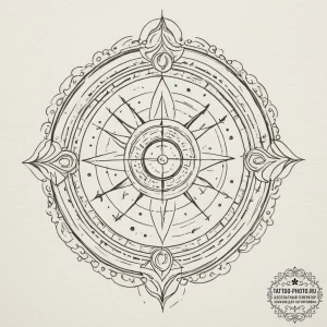 Tattoo design a cosmic energy field forming t... - эскиз тату (№1755380981_0, 16.08.2025 21:49) — tattoo-photo.ru