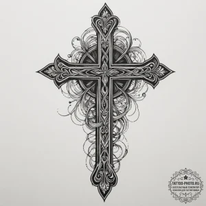 Love, artistic tattoo sketch, on a clean whit... - эскиз тату (№1755388325_0, 16.08.2025 23:52) — tattoo-photo.ru