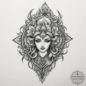 Tricsel, tattoo flash sheet design, black and... - эскиз тату (№1755392281_0, 17.08.2025 00:58) — tattoo-photo.ru
