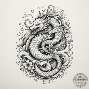 Note, tattoo drawing outline, dotwork shading... - эскиз тату (№1755394262_0, 17.08.2025 01:31) — tattoo-photo.ru