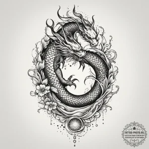 Tattoo sketch a delicate animal silhouette, w... - эскиз тату (№1755394465_0, 17.08.2025 01:34) — tattoo-photo.ru