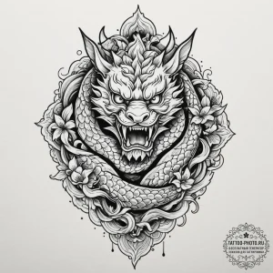 Tattoo design: a protective tattoo of mokosh'... - эскиз тату (№1755396653_0, 17.08.2025 02:10) — tattoo-photo.ru