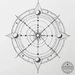 Tattoo sketch a zodiac constellation formed b... - эскиз тату (№1755407293_0, 17.08.2025 05:08) — tattoo-photo.ru