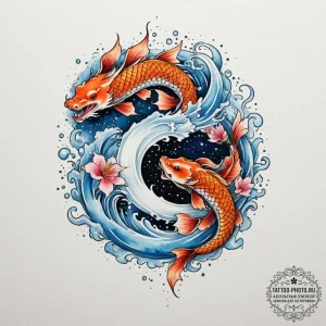 Tattoo design a cosmic nebula in watercolor,... - эскиз тату (№1755409846_0, 17.08.2025 05:50) — tattoo-photo.ru