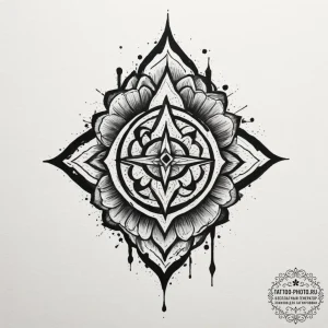 Tattoo sketch a symbol representing a persona... - эскиз тату (№1755411420_0, 17.08.2025 06:17) — tattoo-photo.ru