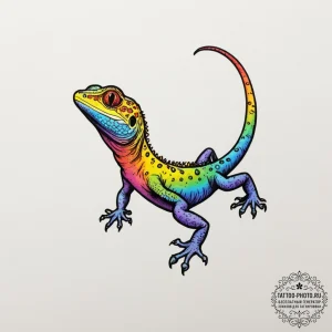 A close-up of a gecko's foot on a glass surfa... - эскиз тату (№1755415346_0, 17.08.2025 07:22) — tattoo-photo.ru