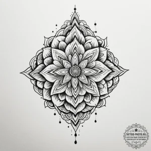 Tattoo design a soft, blending pattern for tr... - эскиз тату (№1755428185_0, 17.08.2025 10:56) — tattoo-photo.ru