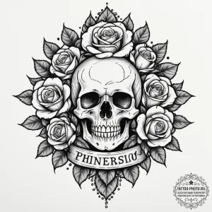 Tattoo design a heavy chain, rusty and worn,... - эскиз тату (№1755431368_0, 17.08.2025 11:49) — tattoo-photo.ru