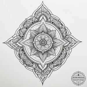 Tattoo sketch a detailed patch or crest desig... - эскиз тату (№1755437276_0, 17.08.2025 13:27) — tattoo-photo.ru