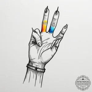 Tattoo design a strong, protective hand holdi... - эскиз тату (№1755446980_0, 17.08.2025 16:09) — tattoo-photo.ru