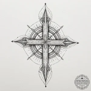 абстракция, геометрия и символы, artistic tat... - эскиз тату (№1755458899_0, 17.08.2025 19:28) — tattoo-photo.ru