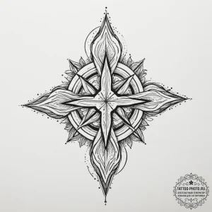 Tattoo sketch a subtle symbol of logic and re... - эскиз тату (№1755473163_0, 17.08.2025 23:26) — tattoo-photo.ru
