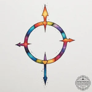 Tattoo sketch a sagittarius symbol formed by... - эскиз тату (№1755474327_0, 17.08.2025 23:45) — tattoo-photo.ru