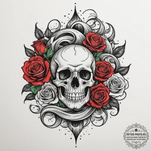 Tattoo design a small, graceful wave with sub... - эскиз тату (№1755474520_0, 17.08.2025 23:48) — tattoo-photo.ru