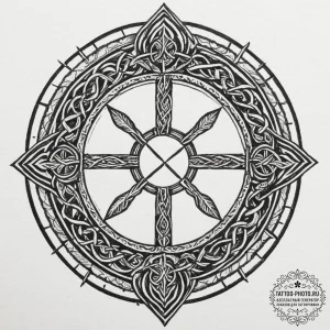 48. tattoo sketch: a runic circle or bindrune... - эскиз тату (№1755478586_0, 18.08.2025 00:56) — tattoo-photo.ru