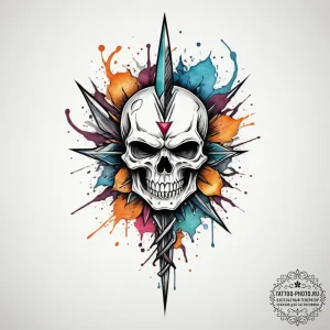Blade, concept art for tattoo, clean lines, c... - эскиз тату (№1755478780_0, 18.08.2025 00:59) — tattoo-photo.ru