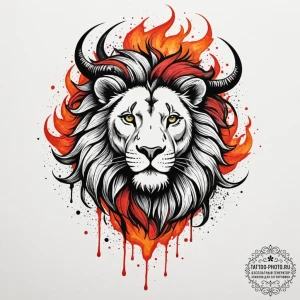 Tattoo design a zodiac sign with a background... - эскиз тату (№1755482332_0, 18.08.2025 01:58) — tattoo-photo.ru