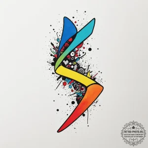 Boomerang, artistic tattoo sketch, vibrant co... - эскиз тату (№1755484541_0, 18.08.2025 02:35) — tattoo-photo.ru