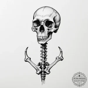 Bones - эскиз тату (№1755493362_0, 18.08.2025 05:02) — tattoo-photo.ru