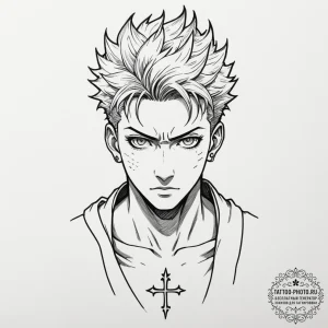 Gojo satoru's eyes from jujutsu kaisen, tatto... - эскиз тату (№1755496348_0, 18.08.2025 05:52) — tattoo-photo.ru
