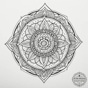 Tattoo sketch a minimalist symbol for a force... - эскиз тату (№1755499926_0, 18.08.2025 06:52) — tattoo-photo.ru