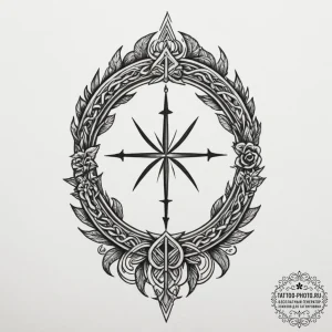 150. tattoo sketch: "veda" rune with ancient... - эскиз тату (№1755505134_0, 18.08.2025 08:18) — tattoo-photo.ru