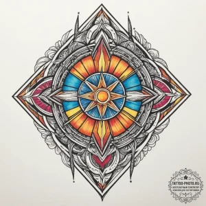 Tattoo sketch an abstract representation of a... - эскиз тату (№1755514555_0, 18.08.2025 10:55) — tattoo-photo.ru