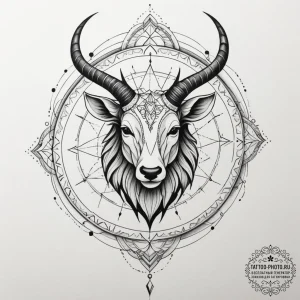 Tattoo design a geometric pattern subtly sugg... - эскиз тату (№1755542872_0, 18.08.2025 18:47) — tattoo-photo.ru