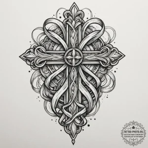 Tattoo design a subtle tribute ribbon integra... - эскиз тату (№1755543264_0, 18.08.2025 18:54) — tattoo-photo.ru