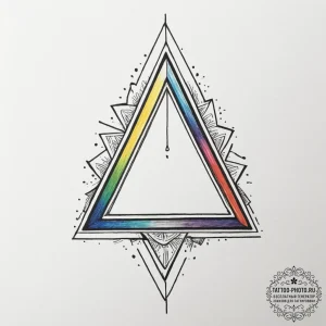 An impossible shape (penrose triangle), artis... - эскиз тату (№1755549411_0, 18.08.2025 20:36) — tattoo-photo.ru