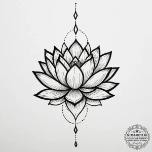 The unalome symbol (is there, but can be comb... - эскиз тату (№1755551192_0, 18.08.2025 21:06) — tattoo-photo.ru