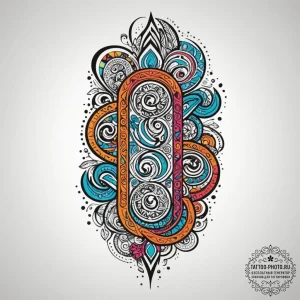 Maori (pattern), tattoo line art, new school... - эскиз тату (№1755551585_0, 18.08.2025 21:13) — tattoo-photo.ru