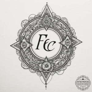 Tattoo sketch a dynamic word for the zodiac s... - эскиз тату (№1755551783_0, 18.08.2025 21:16) — tattoo-photo.ru