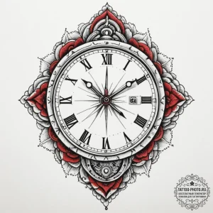 A person repairing a delicate, antique watch.... - эскиз тату (№1755552583_0, 18.08.2025 21:29) — tattoo-photo.ru