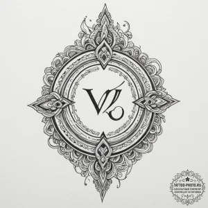 149. tattoo design: a minimalist "veda" rune,... - эскиз тату (№1755555770_0, 18.08.2025 22:22) — tattoo-photo.ru