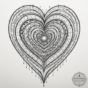 Tattoo design a digital representation of a b... - эскиз тату (№1755565991_0, 19.08.2025 01:13) — tattoo-photo.ru