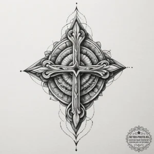 Tattoo design a small, stylized "home" icon m... - эскиз тату (№1755572542_0, 19.08.2025 03:02) — tattoo-photo.ru