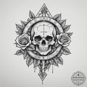 129. tattoo design: a minimalist "rod" rune,... - эскиз тату (№1755576533_0, 19.08.2025 04:08) — tattoo-photo.ru