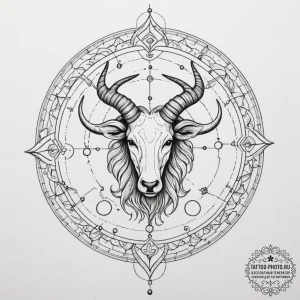 Tattoo sketch a zodiac glyph melting or disto... - эскиз тату (№1755594547_0, 19.08.2025 09:09) — tattoo-photo.ru