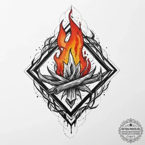 A tattoo sketch of the svarog's square symbol... - эскиз тату (№1755614608_0, 19.08.2025 14:43) — tattoo-photo.ru