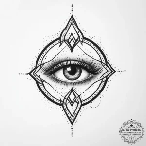153. tattoo sketch: "gadat" rune combined wit... - эскиз тату (№1755615461_0, 19.08.2025 14:57) — tattoo-photo.ru