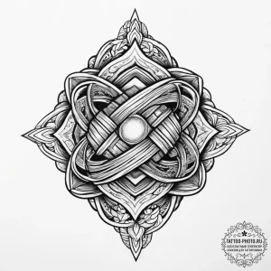 Tattoo sketch a simple, elegant knot that can... - эскиз тату (№1755619207_0, 19.08.2025 16:00) — tattoo-photo.ru