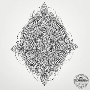 3d (effect), artistic tattoo sketch, dotwork... - эскиз тату (№1755638728_0, 19.08.2025 21:25) — tattoo-photo.ru