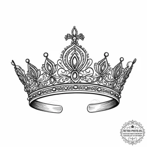 Tattoo sketch a small, minimalist crown or ti... - эскиз тату (№1755647625_0, 19.08.2025 23:53) — tattoo-photo.ru