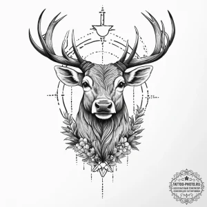Animals & wildlife, ink illustration for tatt... - эскиз тату (№1755649054_0, 20.08.2025 00:17) — tattoo-photo.ru